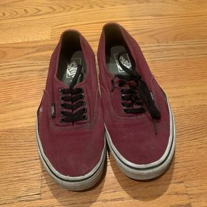 Maroon Vans Classics